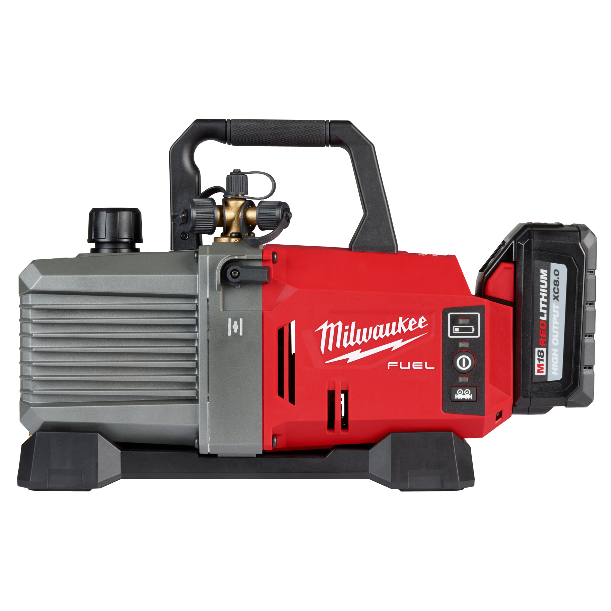 Milwaukee, M18 FUEL 5 CFM Vacuum Pump Kit, Chuck Size 1/2 in, Drive Size 1/2 in, Tools Included (qty.) 3, Model# 2941-21